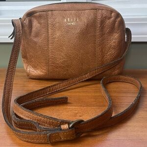 STILL NORDIC Boho Tan Camel Genuine Leather Crossbody Shoulder Bag Everyday